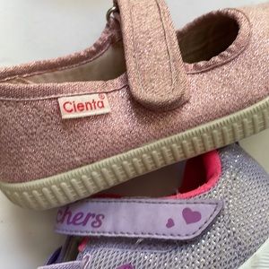 Toddler sz 11 bundle pink purple sneakers